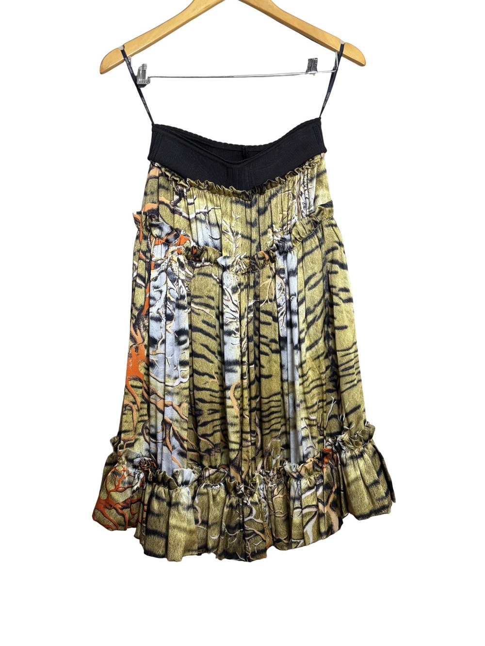 Roberto Cavalli SS2005 Coral Animal Print Silk Midi Skirt - Picture 4 of 9